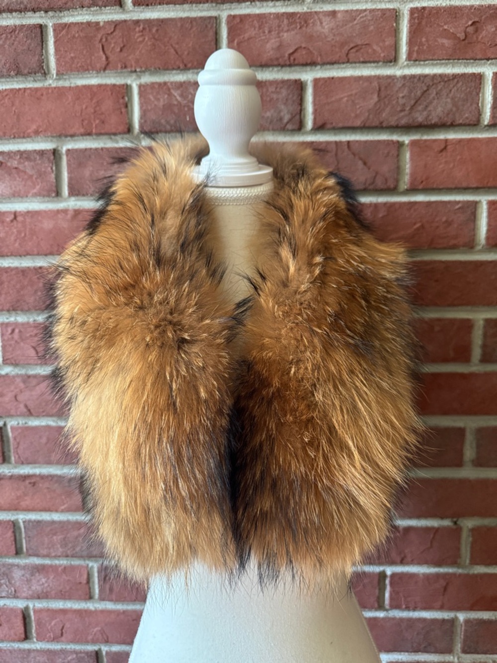 NEW Red Fox Fur Collar / Stole - Rich Golden Brown